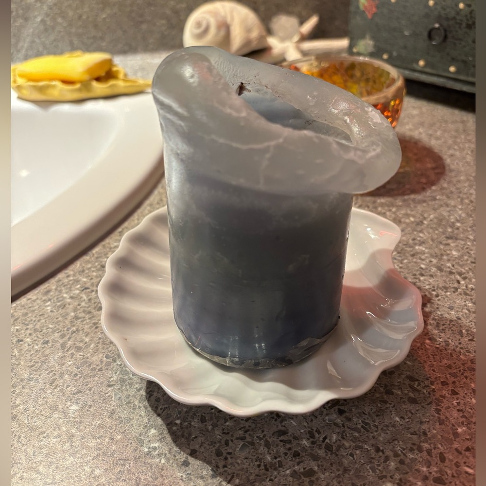 CERAMIC Clam Shell Bowl Set of 3 Fancy Ocean Inspired Beach Dinner Party Seafood - Picture 10 of 16
